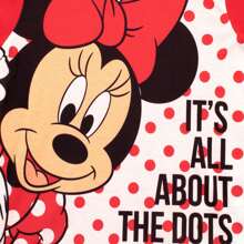 Disney Minnie Mouse Pyjamas | Girls Polka Dot Pyjamas | Kids Short PJs | Official Merchandise - Red - View 5