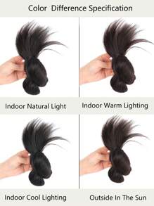 Pinza de garra para moño de cabello sintético, natural y esponjoso, adecuado para uso diario y eventos de mujeres, pinza para el cabello, accesorio para el cabello, accesorio casual de otoño/invierno, adecuado para atuendos de vacaciones de mujeres - Multicolor - Ver 8