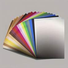 50 piezas/30 piezas/20 piezas Cartulina metálica de textura de colores A4/A5, cartulina reflectante de color mixto, peso de 150g, adecuada para hacer tarjetas de felicitación, álbumes de recortes, manualidades DIY, origami DIY, pintura, corte, útiles escolares, regreso a la escuela