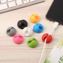 1pc/5pcs/10pcsCable Manager, Cable Clamp, Desktop Computer Holder, Adhesive Cable Manager, And Charger Holder Bedside Table, Wall, Car, And Office Cable Management Accessories, Back To School