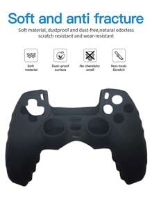 1 Set PlayStation 5 Controller Protective Case + 8pcs Joystick Caps, Anti-Slip, Anti-Drop, Anti-Dust, Anti-Scratch, Enhanced Gaming Experience