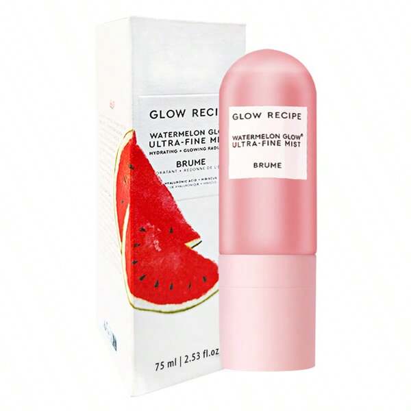 Watermelon Glow Ultra-Fine Facial Mist Spray - Hyaluronic Acid Face Mist For Fresh + Glowing Skin - Hydrating Face Mist With Hibiscus AHA + Vitamin E - Watermelon Glow Face Spray