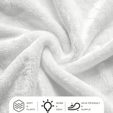 柔软法兰绒卡通水豚鸭印花毯 - 双面数码印花涤纶法兰绒，四季皆宜，居家、办公、午睡皆可，现代风格 - 馈赠亲友的理想之选