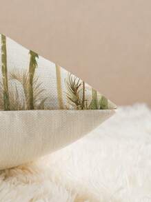 1/2pcs Tropical Rainforest Digital Printing Pillowcase, Coconut Tree Pattern Linen-Like Cushion Cover For Living Room, Bedroom, Sofa, Outdoor Garden Decoration, All Season Pillow Sham, Without Core, 30*50cm, 45*45cm, 50*50cm, 60*60cm - Multicolor - View 6