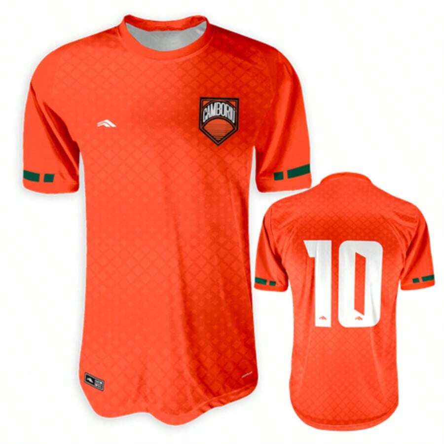 CAMISA CAMBORIÚ LARANJA MASCULINA ADULTO ESPORTIVA
