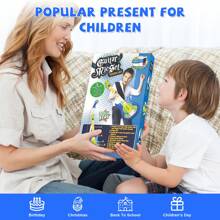 Contixo 兒童音樂吉他和麥克風套裝，配有支架和可調節高度，具有雙重播放模式。適合3歲以上兒童的音樂玩具（藍色）