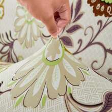 1pc Sofa Cover With Ruffled Skirt Design, In-Style! Refresh Your Living Room Sofa, Adorable Look With Protection, Easy To Create A Cozy Home Atmosphere - Flowers In Bloom - View 4