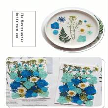 35pcs Dried Pressed Flowers For Resin Molds, Real Pressed Flowers Dry Leaves Kit For Art Crafts Resin Jewelry Making Scrapbook Supplies Card Making Soap Candle DIY Nails Decor| Valentine Day's Gift| Couple Gift| Christmas Gift Xmas Gift| Halloween Gift Decor