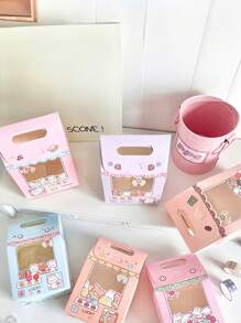 1set/8pcs,Portable Candy Box With Window, Cute Cookies, Colorful Boxes Of Snowflake Pastries, Candy Boxes, Suitable For Parties - Multicolor - View 6