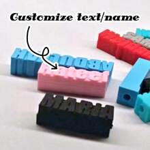1pc Customized 3D Printed Personalized Charger Name Tag, Suitable For Any Occasion As Unique Gift, Shockproof Protective Case, Silicone Material, Won't Damage When Charging, Compatible With Apple Charging Cable, Birthday Gift, Electronic Accessory - Black - View 6