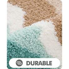 Summer Style Bathroom Rugs,Soft And Absorbent Bath Mats Non-Slip Backing Shower Rug,Machine Washable, Bathroom, Kitchen And Entryway Home Decor,Sea Beach Starfish Shell Bath Floor Mat,22"X34" - Beach - View 8