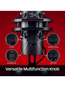 原装全新 HyperX QuadCast 2s USB 麦克风，适用于游戏直播和播客，带板载控制 LED 照明可拆卸 - 黑色 - 查看 2