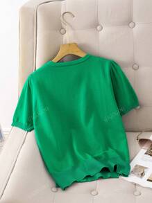 GIGOGOU Cardigan aéré court en tricot fin pour femme, Top t-shirt casual pour dames