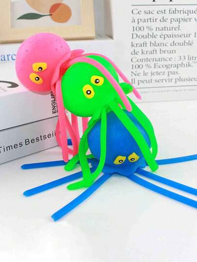 Juguete de pulpo para presionar y jugar, juguetes de agua y baño para bebés, ducha con forma de pulpo, juguetes de descompresión con spray de agua, juguetes esenciales para el baño de bebés