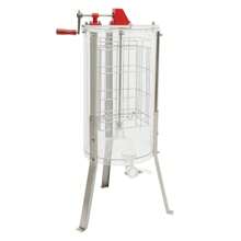 YUNRUX Manual Honey Extractor 2 Frames Tangential Extractor Stainless Steel Beekeeping