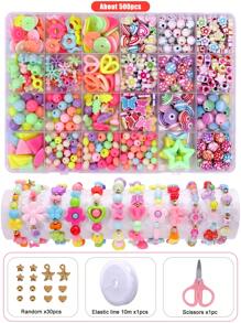 Children's DIY Beading Craft Kits Jewelry Making Supplies Bracelet Set For Girls
