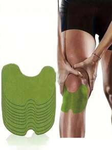 60 片装植物精华膝盖贴、颈肩膝贴、针灸贴、热敷贴、持久保暖膝盖贴、温和无刺激日常护理足底垫、中药缓解不适、天然草本精华自热贴，适用于身体、背部、手臂、手腕、放松疲劳、腿部、膝关节健身房配件膝盖支撑运动护膝健身房护膝 - 彩色 - 查看 8