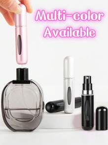 Multicolor Refillable Perfume Spray Bottle Portable Travel Refillable Bottle Perfume Atomizer Bottle Mini Spray Empty Cosmetic Container Bottom-Fill Pump-Action Tool & Accessory For Easy Fragrance Application For Man Women Boys And Girls Travel Essentials Summer Vacation Back To School Graduation