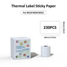 Etiquetas Térmicas Impressora M110 - Papel Adesivo Multiuso, Resistente, À prova d'água, Rolos de Autocolantes para Envios, Inventário, Preços no Varejo, Marcas de Pequenas Empresas, Acabamento Fosco/Brilhante