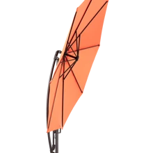 okwish Parasol Garden Parasol Cantilever Parasol Balcony Parasol With Crank 294x294 Cm (L * W) - Orange - View 6