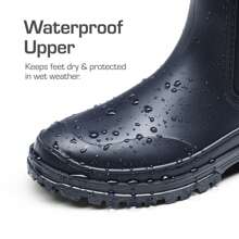 Wellington Boots Women, Waterproof Rain Boots, Outdoor And Hiking Boots, Garden Boots, Comfortable Chelsea Boots - Navy Blue - View 6