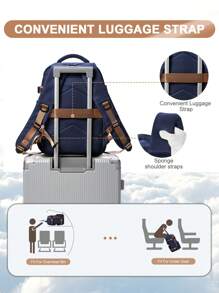 Large Travel Backpack For Men, Large Carry On Backpack, Personal Item Travel Bag, Airline Approved Backpack With Laptop Compartment Fit 15.6Inch Laptop Backpack, College Weekender Business Hiking Bag With Dry And Wet Separation Pocket, Sports Backpack School Backpack, Water Resistant Daypacks For Outdoor, Business, Travel, Hiking, 180°Opening And Closing, Multi Colors Option Holiday Essentials Men Essentials Large Capacity Bag Travel Bags - Multicolor - View 10