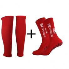 2pcs/Set Over-The-Knee Football Socks With Terry Towel Bottom, Athletic Socks - Multicolor - View 13