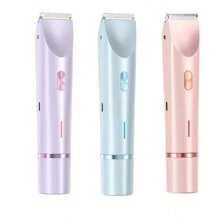 Hair Trimmer For Women, 1 Box Rechargeable 2 In 1 Body & Facial Diffuser Hair Removal Double Head Trimmer For Face Underarm Legs, Valentine's Day Gift