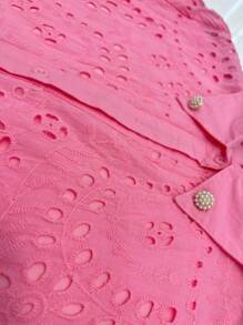 Leze Shirt With Collar Detail/E066 - 粉色 - 查看 2