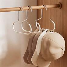 1/4/10 pezzi Set di mensole da parete in metallo alla moda per riporre cappelli - Facile da installare, soluzione di stoccaggio versatile per cappellini da baseball, sciarpe, cinture - Decorazione per armadi, costruzione in plastica durevole, ganci pratici, ideale per il ritorno a scuola