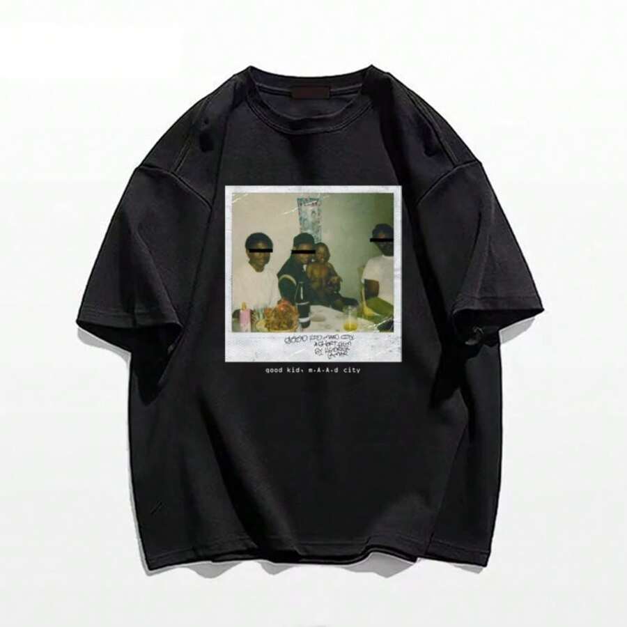 Men's Basic T-Shirt Street Wear Unisex 100% Cotton Fabric Fashion Streetwear New Release Immediate Shipping - 黑色 - 查看 1