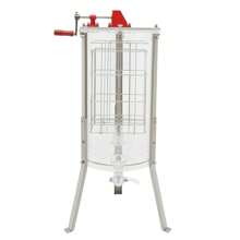 YUNRUX Manual Honey Extractor 2 Frames Tangential Extractor Stainless Steel Beekeeping
