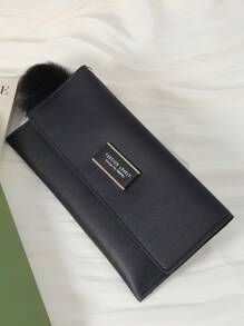 Cartera larga de piel premium para mujer en color rojo con múltiples ranuras para tarjetas, tapa con cierre, bolsillo para monedas, compartimiento para billetes y llavero con pompón. Perfecta para organizar tarjetas de crédito, ID y efectivo. Ideal como bolso de viaje para novia, madre, maestra o San Valentín. Excelente para la oficina, ir y venir del trabajo, compras y vuelta al colegio. Esencial de viaje, bolso para mujer, portacartas. - Rojo - Ver 9