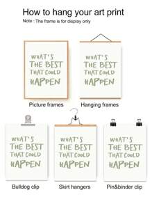 1PC Inspirational 'What's The Best That Could Happen?' Quote Poster - Frameless, Self-Love Motivational Art Print For Bedroom & Dorm Decor, Minimalist Canvas Wall Art,Unframed