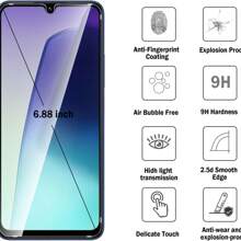 Set da 4 pezzi compatibile con Xiaomi Redmi 14C - 2 pezzi di pellicola protettiva in vetro temperato per schermo + 2 pezzi di pellicola protettiva in vetro temperato per fotocamera, pellicola protettiva anti-graffio per 14T/14T PRO/14/13T/13C/13T Pro, regalo per compleanni, famiglia, amici, protezione per schermo del telefono, accessori per telefono, impermeabile, antiurto, anti-caduta, anti-impronta digitale, copertura completa