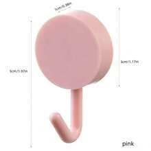 1pc Adhesive Hook, Nordic Style, Cute, Heavy Duty, Wall Mounted, Hookless, No-Drill, Damage-Free, Wall Decor, Small Hook, Home Decor - Multicolor - View 6