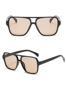 1 Pair Unisex Fashion Glasses, Suitable For Beach, Outdoor Travel, And Vacation, All Season - Multicolor - View 13