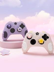 GeekShare Silicone Skin Game Controller Cover With 2 Thumb Grip Caps And 2 Stickers