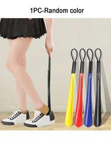 1 Piece / Long Handle Shoe Horn, Shoe Helper, Easy Shoe Access Tool, Plastic Shoe Spoon, Boot Horn, Dressing Aid Stick / Reduces Bending, Smooth Glide Surface, Durable Plastic Construction, Hanging Loop For Easy Storage / For Everyday Shoe Wearing, Putting On Boots, Travel Use / For Adults, Seniors, Individuals With Back Issues, People With Limited Mobility, All Shoe Wearers