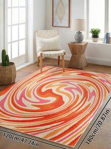 Tapis imprimé coloré en matériau à boucle, lavable en machine, convient pour le salon, la chambre, la cuisine, le patio, le tapis décoratif de terrasse, le paillasson, tapis d'entrée sécuritaire pour les animaux de compagnie et les enfants