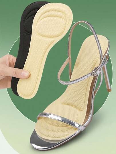 زوج من الحشوات الرغوية اللاصقة ذات سمك 3/4 بوصة ، وسائد قدم مناهضة للانزلاق وماصة للعرق للنساء لارتداء مع الكعب العالي والصنادل ،قابلة للتقليم