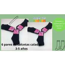 calcetas caladas azul marino talla de 3 a 5 años, suave, cómodas, ideales para tu bebé - Azul Marino - Ver 1