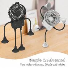 Mini ventilatore portatile, compatto ma potente, design carino, ventilatore personale palmare e da scrivania a 3 velocità con ventosa, ricaricabile USB, leggero, moda per ragazze/donne, ventilatore palmare estivo per uso interno/esterno, spiaggia, viaggio