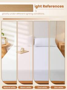 1件超柔软纯色床笠，床上用品，轻薄床单，白色床垫罩，深口袋床笠，柔软透气，适用于各种尺寸的床——单人床、双人床、大号床、特大号床，四季皆宜，房间装饰