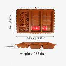 1pc Extra Large 3-In-1 Silicone Chocolate Mold, 3 Shapes - Suitable For Molding Chocolate Bars And Candies, Homemade Baking And Cake Making, Essential Kitchen Tool, Chocolate Mold - Multicolor - View 3