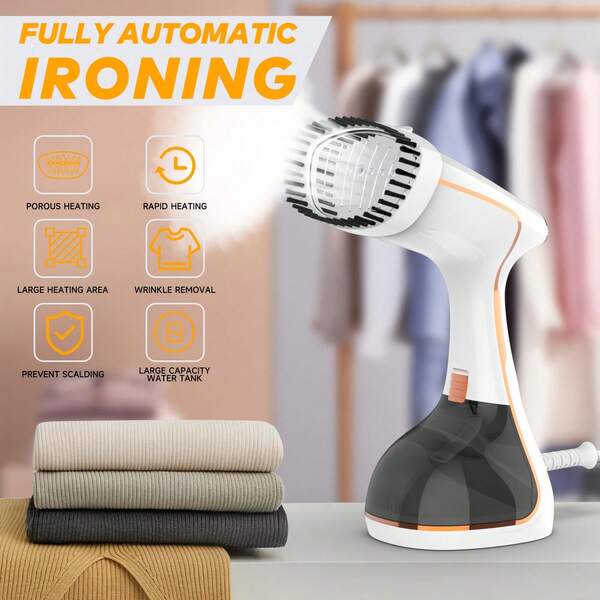 PANCERKA 1set 1500W-1780W Handheld Garment Steamer For Clothes - LED Display, 9-Second Heat-Up, Touch Control, 3 Adjustable Steam Levels, Powerful Wrinkle Removal For Home And Travel (EU Plug)