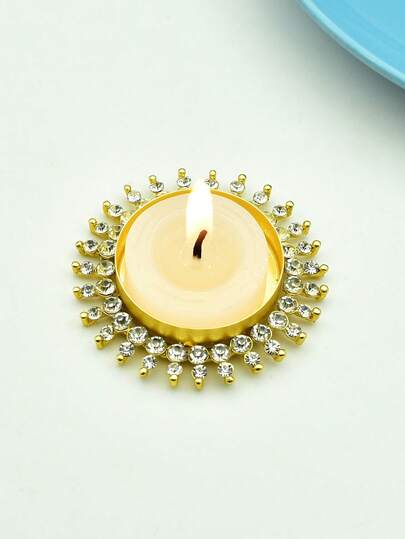 6 件/包，4 件/包，1 件批发优雅家居装饰烛台，合金全水钻花烛台
