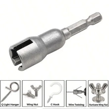 2/1pc Premium Steel Butterfly Screw Hexagonal Socket - DIY Project Cutting Tool