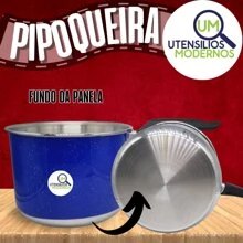 Popcorn Pan Aluminum Popcorn Maker No. 20 With Glass Lid 4 Liters - Blue - View 6