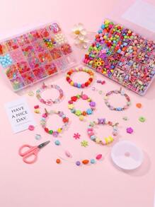 Children's DIY Beading Craft Kits Jewelry Making Supplies Bracelet Set For Girls